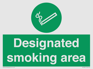 Designated smoking area